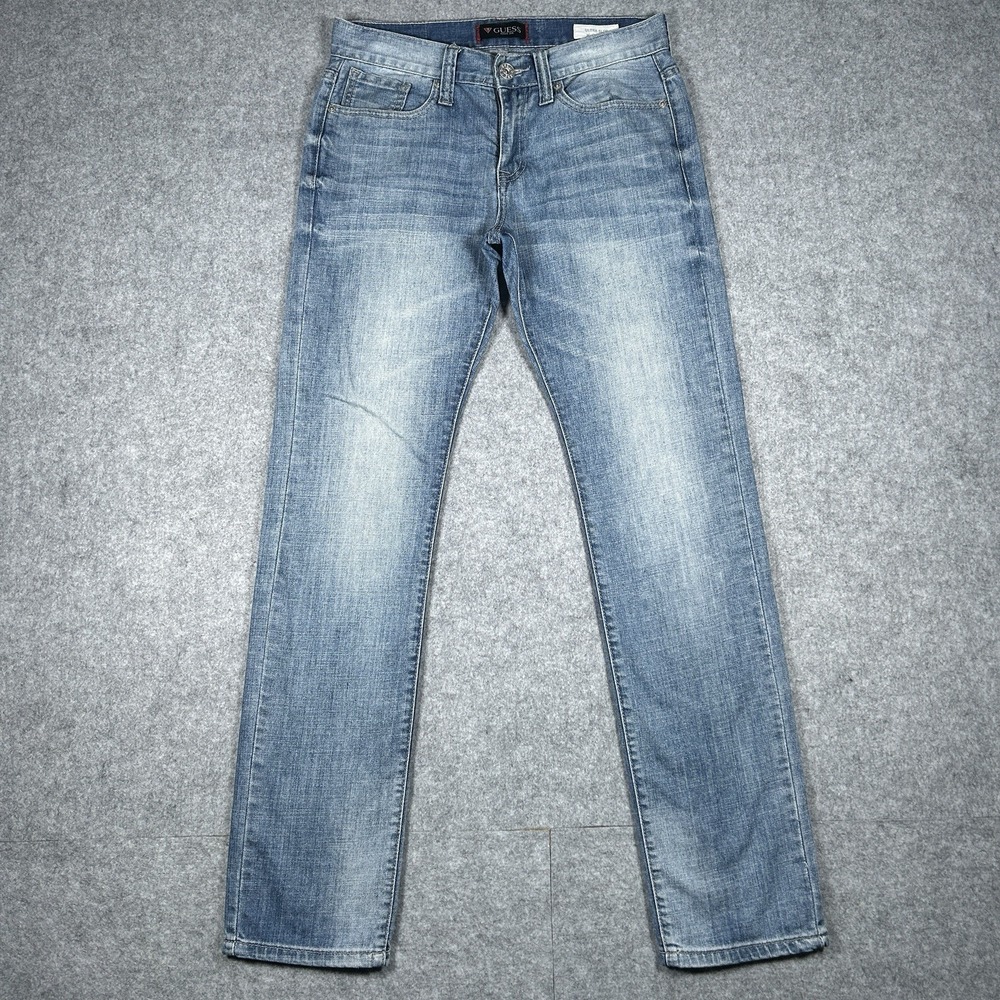 Guess Jeans Men's size 29x32 (30x31) Blue Denim Ultra Slim McCrae‎ Fit Faded